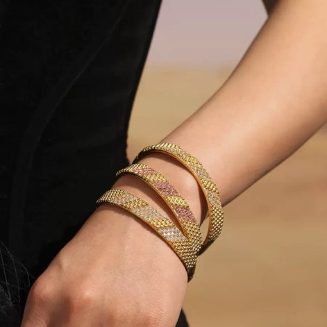 Three Rows Diamond Bracelet