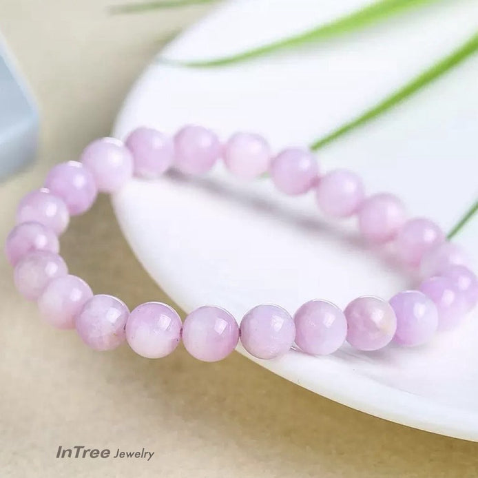 Natural Kunzite Beaded Bracelet
