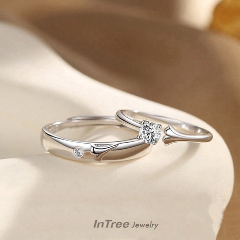 S925 Sterling Silver Couple Rings