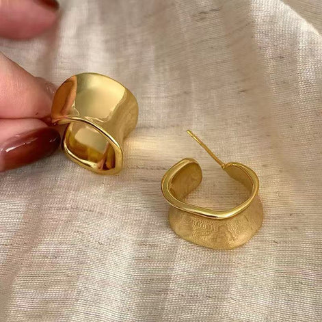 CC Earring Plated with Gold