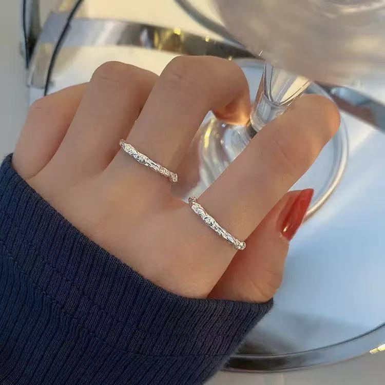 Minimalist Pleated Style S925 Sterling Silver Ring