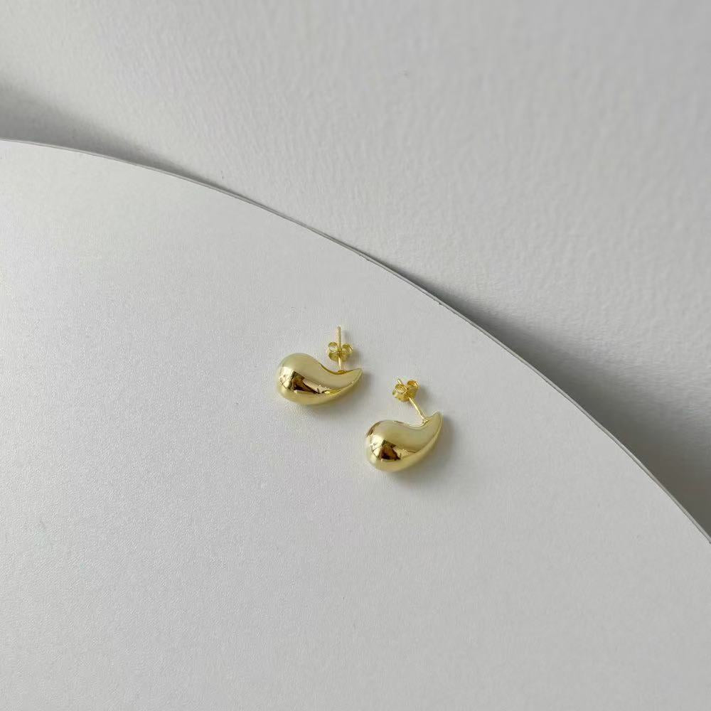18K Gold-plated S925 Sterling Silver Teardrop Earring