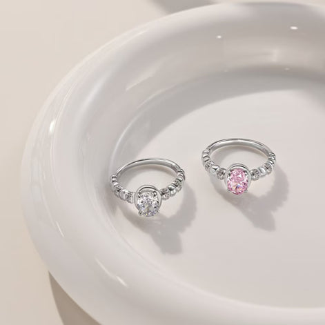 ONEC S925 Sterling Silver Ring with 5A Zircon