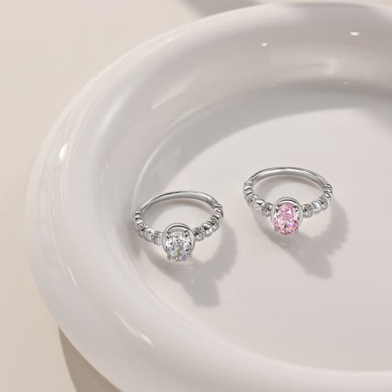 ONEC S925 Sterling Silver Ring with 5A Zircon