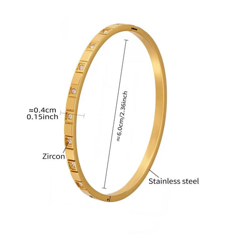 18K Gold Plated EDF Bracelet