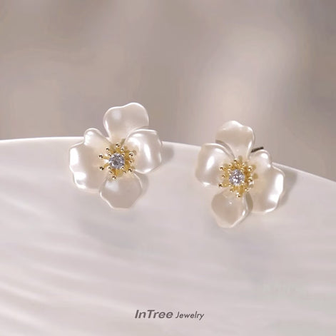 Glaze Dripping Design Earring