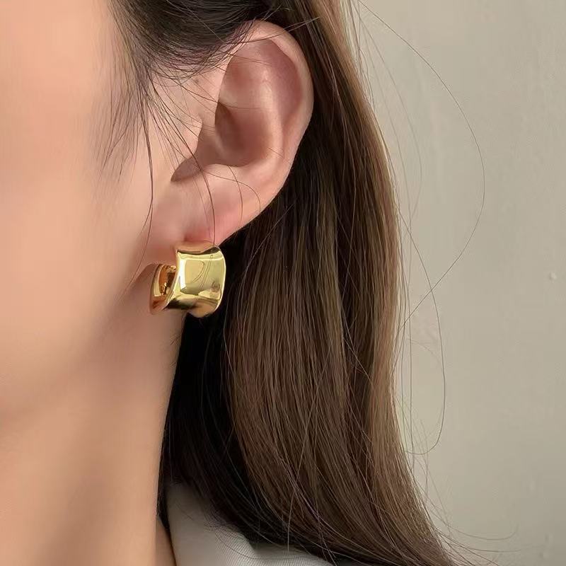 CC Earring Plated with Gold