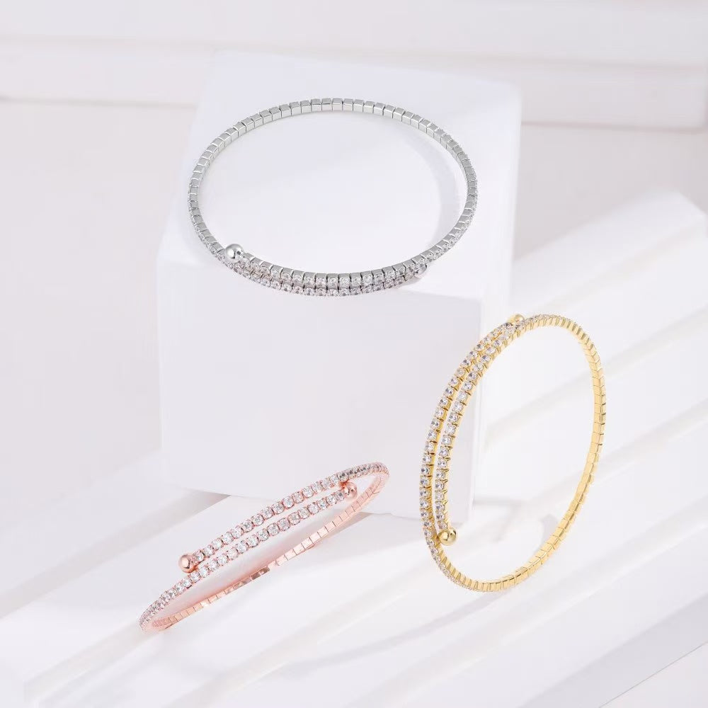 S925 Sterling Silver SMET Bracelet with 5A Zircon