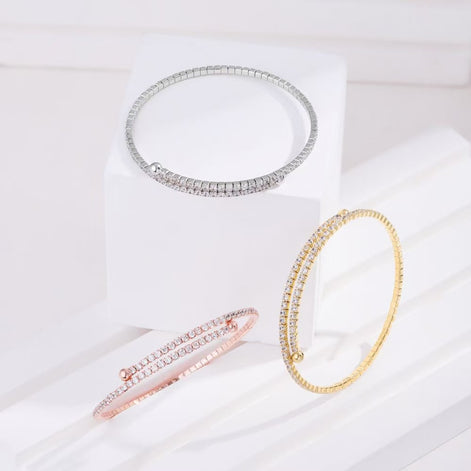 S925 Sterling Silver SMET Bracelet with 5A Zircon