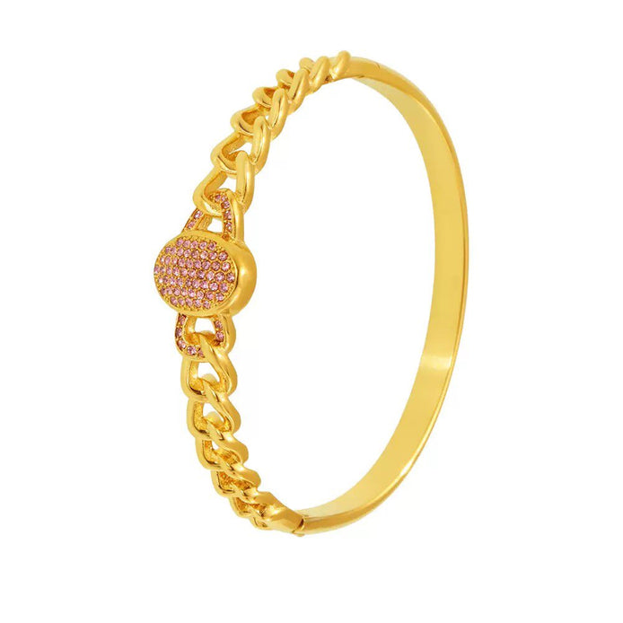 NK Chain Design set with zircon Bracelet