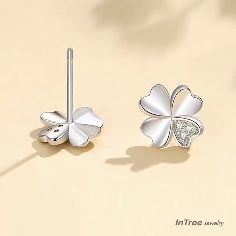 S999 Silver Four Leaf Clover SET