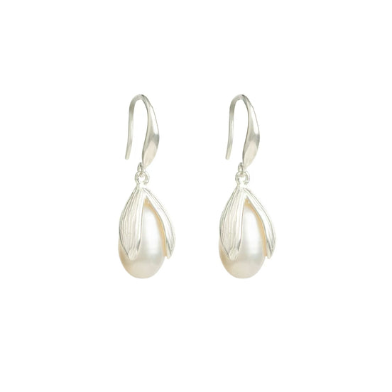 SHSJ S925 Sterling Silver Pearl Earring
