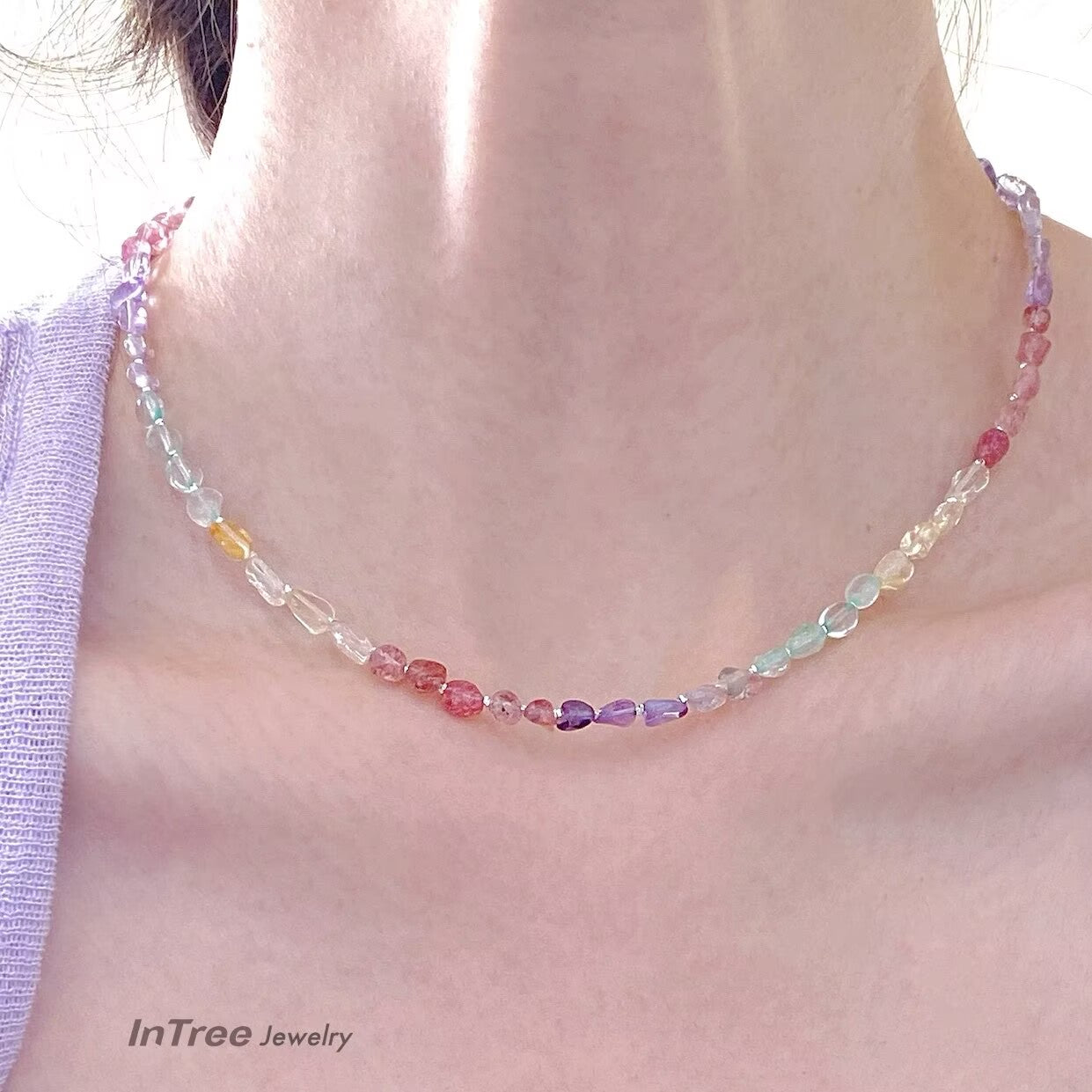 Natural Ametrine Colorful Necklace