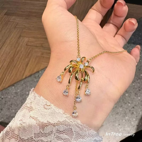 Fireworks Tassel Design Necklace SET