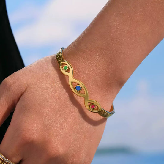 18K Gold Plated YCS Bracelet