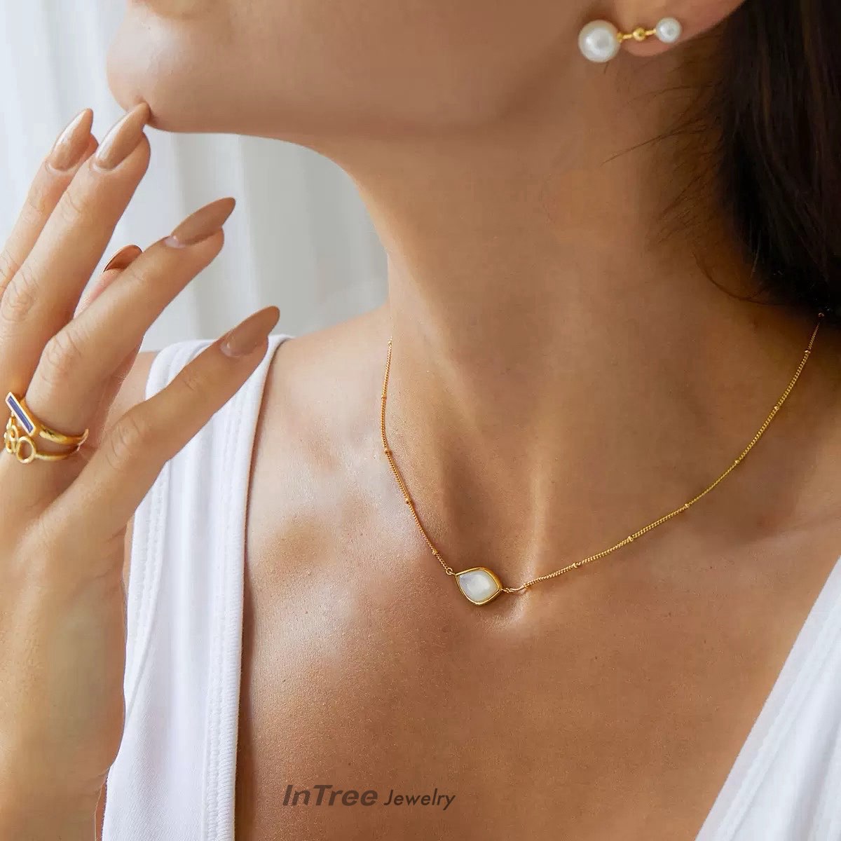 Original Designer -Celestial Eyelet Necklace