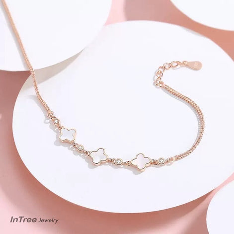 S925 Sterling Silver Mother of Pearl Bracelet