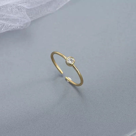 Minimalist Open Design S925 Sterling Silver Ring