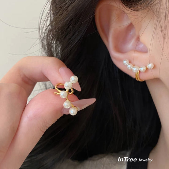 OJD S925 Sterling Silver  Pearl Earring