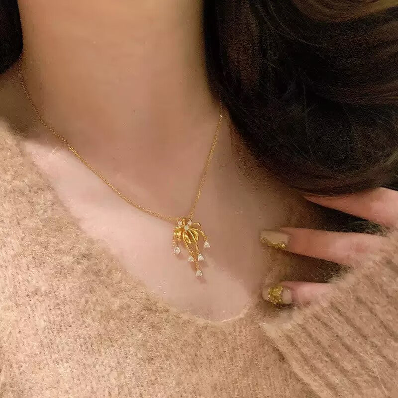 Fireworks Tassel Design Necklace SET