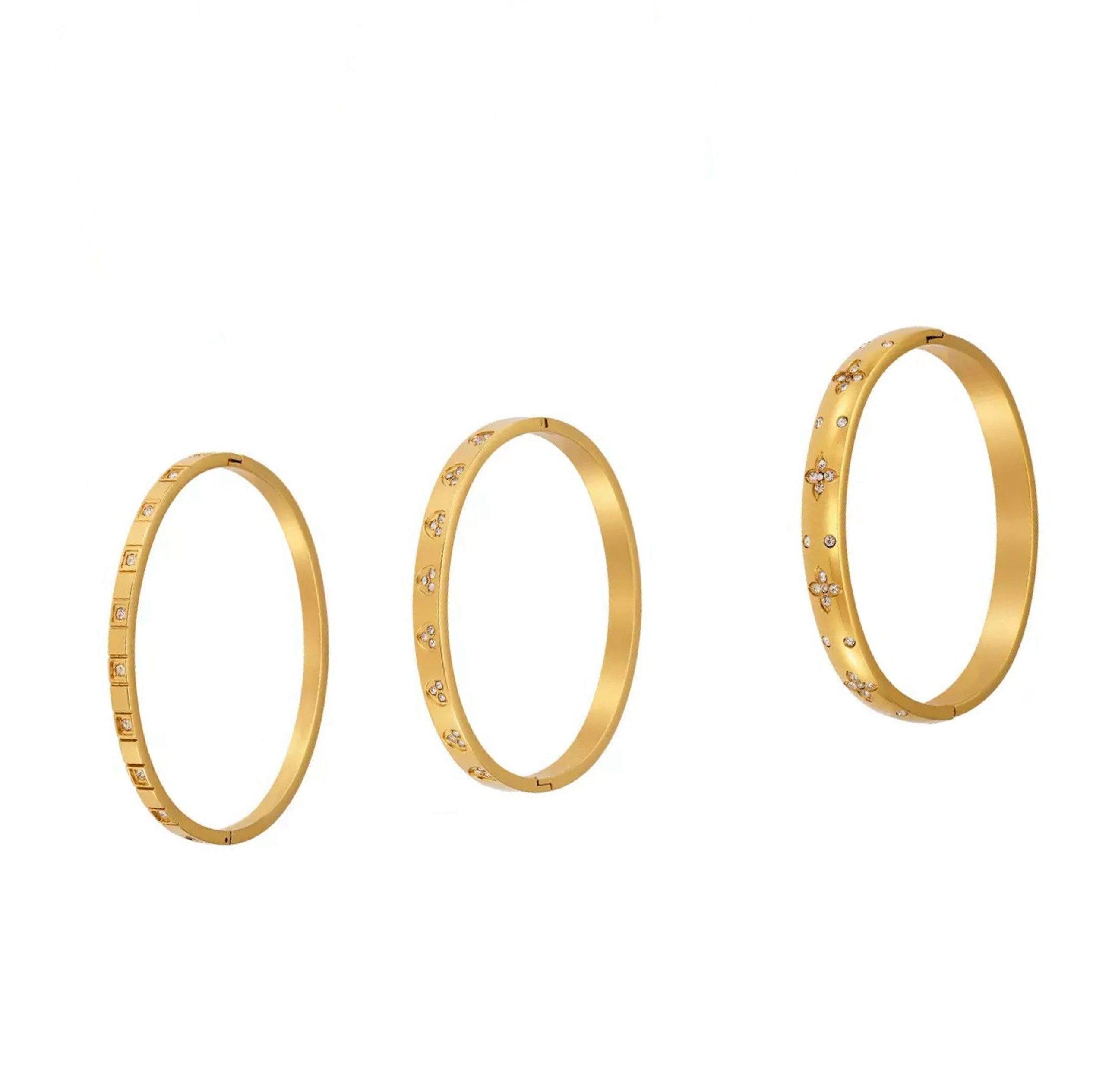 18K Gold Plated EDF Bracelet