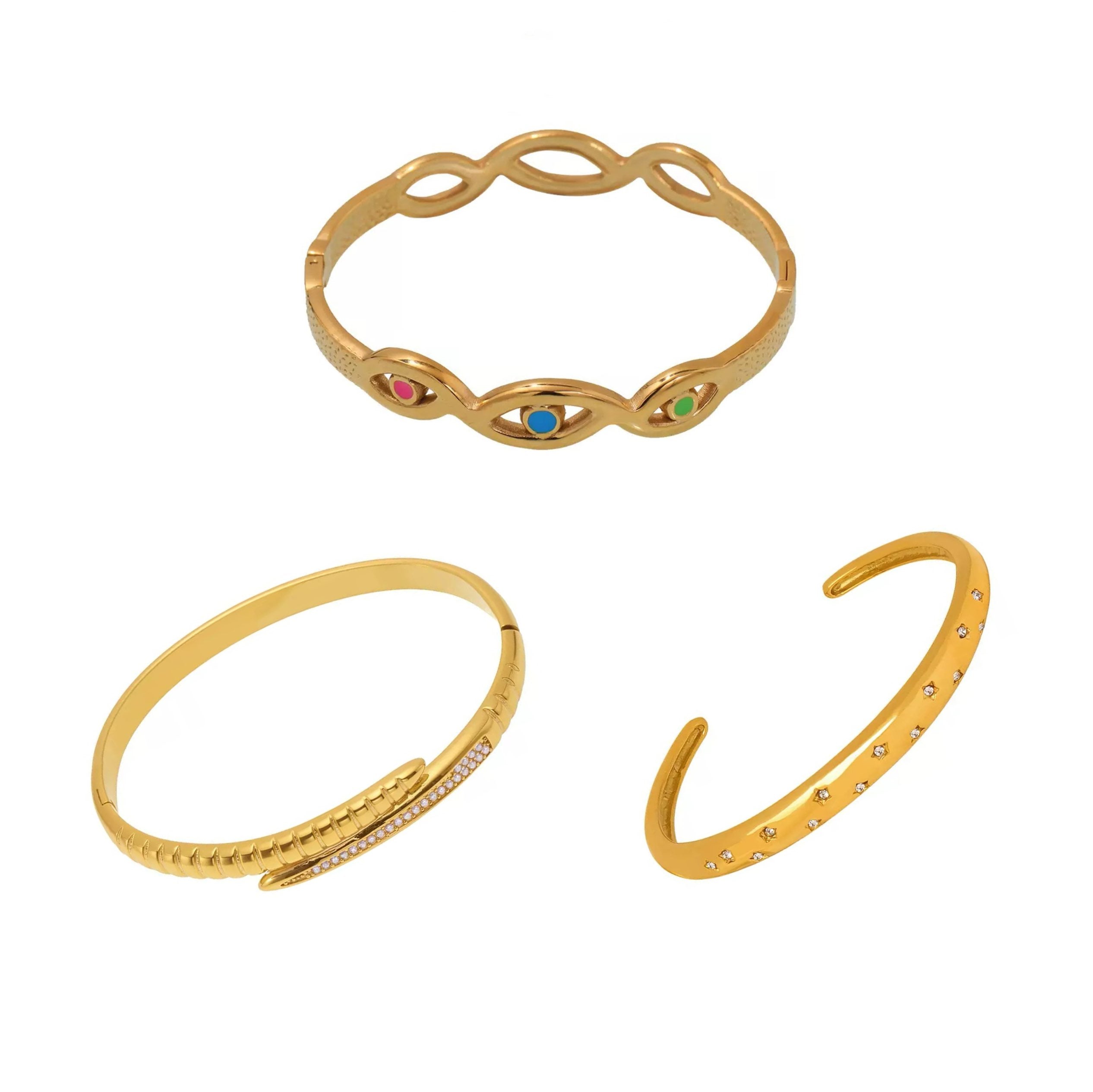 18K Gold Plated YCS Bracelet