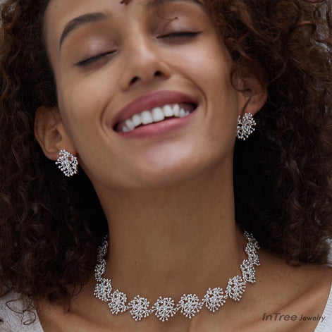 Original Designer - Bursting Sparkles Design Necklace