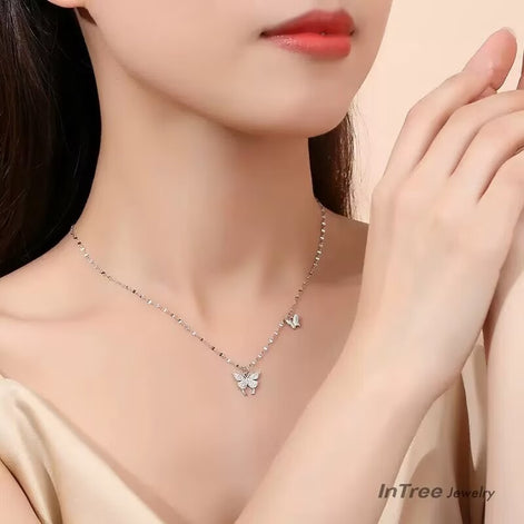 S999 Silver Butterfly Design Necklace