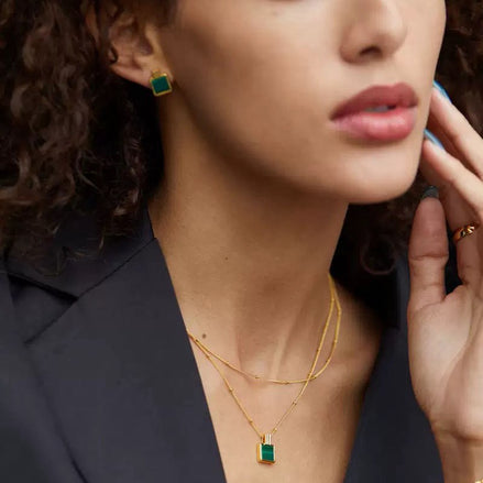 Original Designer -The Green Dreamy Journey Necklace