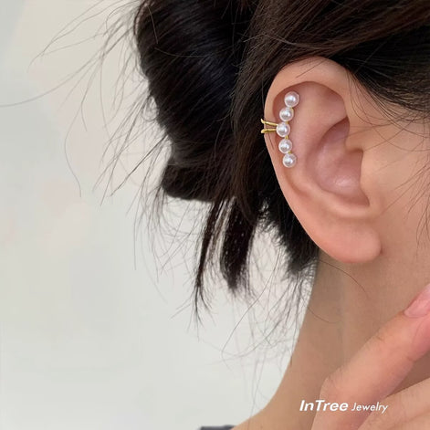 OJD S925 Sterling Silver  Pearl Earring