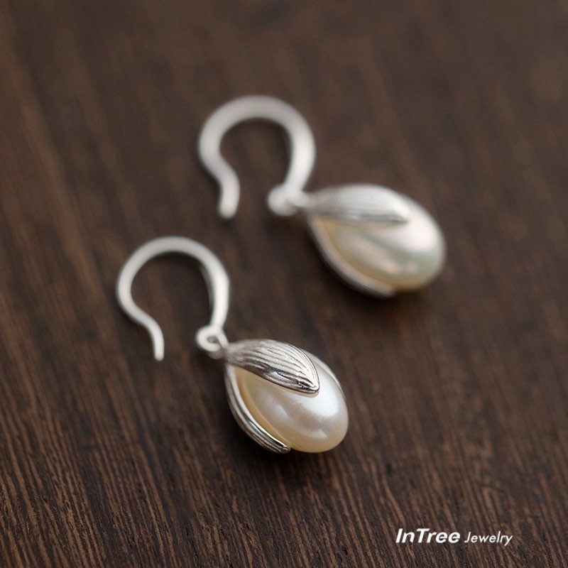 SHSJ S925 Sterling Silver Pearl Earring