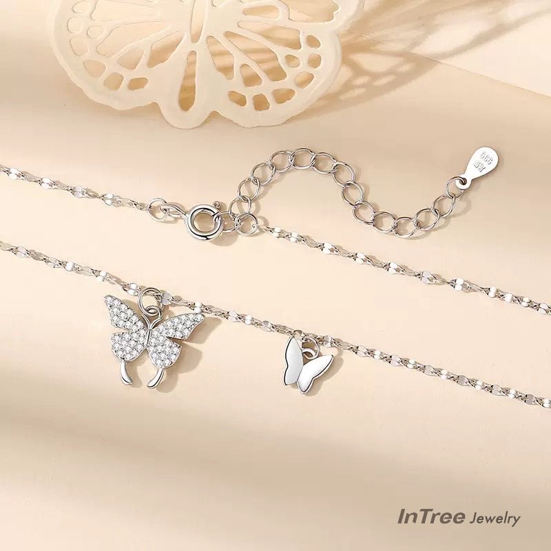 S999 Silver Butterfly Design Necklace