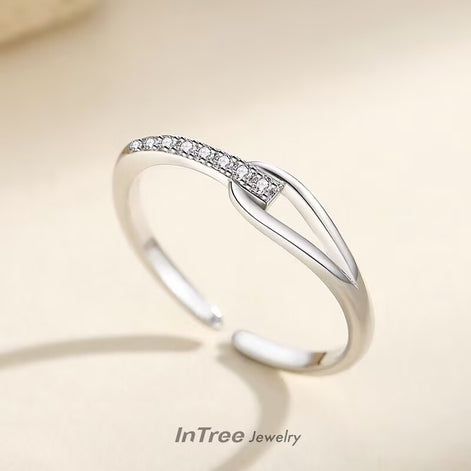 Open Design Simple Style Ring Set with High quality Zircon