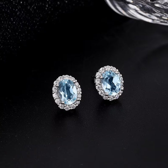 Natural Topaz S925 Sterling Silver Earring
