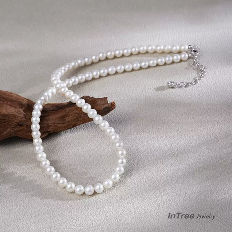 Original Designer -Luster Of Moonlit Pearls Necklace