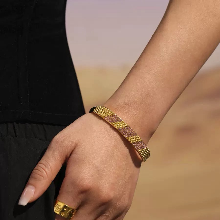 Three Rows Diamond Bracelet