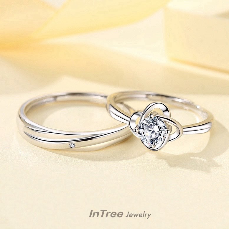 S925 Sterling Silver Couple Rings