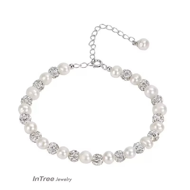 Natural Freshwater Pearl Beaded Bracelet