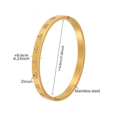 18K Gold Plated EDF Bracelet
