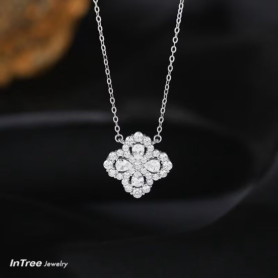 SLC Exquisite Flower Design Necklace & Earring SET