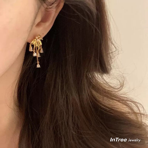 Fireworks Tassel Design Necklace SET