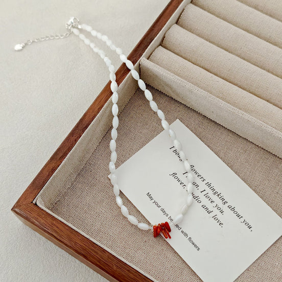 TWT Minimalist Design Beaded Necklace