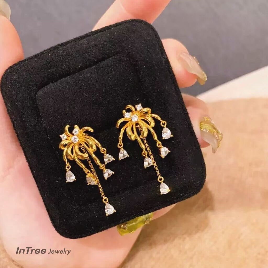 Fireworks Tassel Design Necklace SET