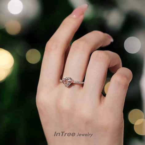 S925 Sterling Silver Bow Love Heart SET