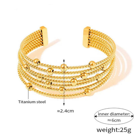Multi-layered Open Design Bracelet