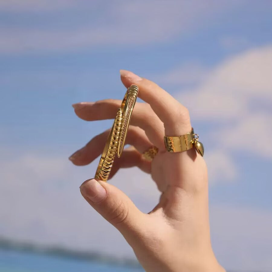 18K Gold Plated YCS Bracelet