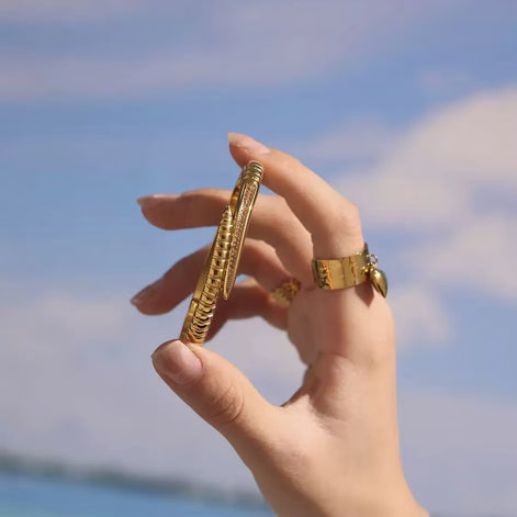 18K Gold Plated YCS Bracelet