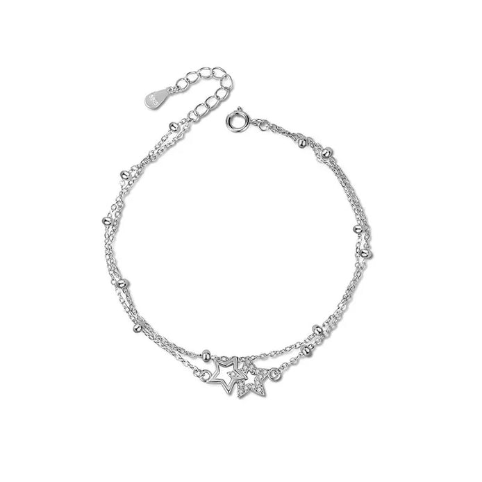 S925 sterling silver starry sky bracelet