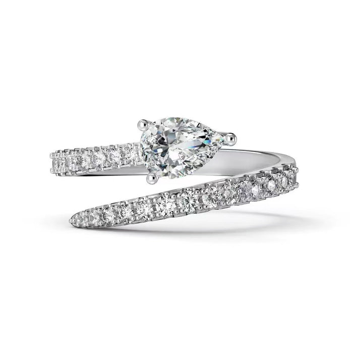 HSD S925 Sterling Silver Ring with 5A Zircon